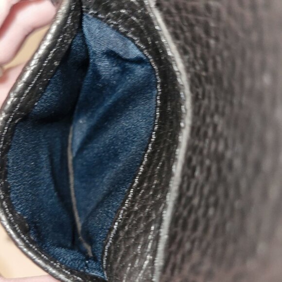 Cole Haan Men's Slim Pebbled Leather TrFold Wallet Chocolate Tri-Fold - Picture 7 of 11